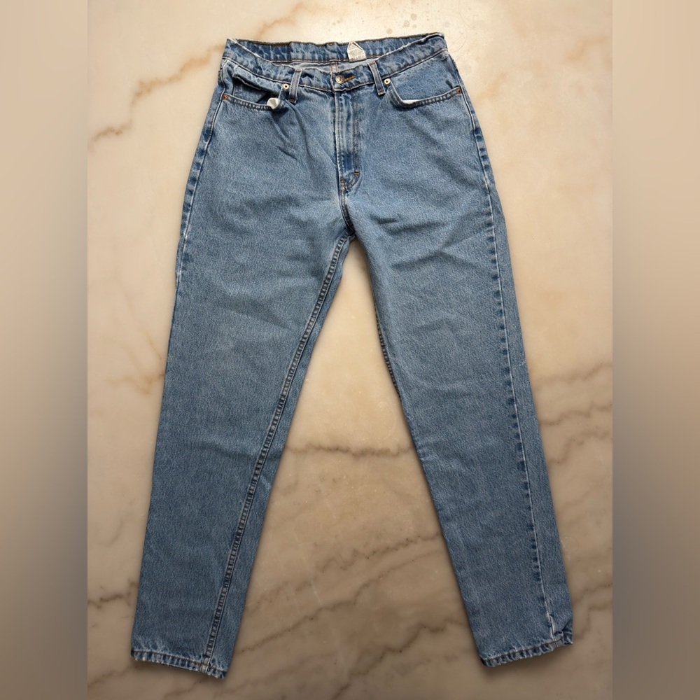 Jordache Authentic Jeanswear Y2K High Rise Frayed Mom Jeans Size 13/14